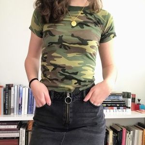 Vintage Camo Baby Tee